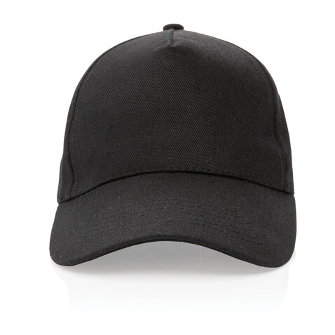 Impact 5 Panel Kappe aus 280gr rCotton mit AWARE™ Tracer schwarz bedrucken, Art.-Nr. P453.311 Impact 5 Panel Kappe aus 280gr rCotton mit AWARE™ Tracer schwarz bedrucken, Art.-Nr. P453.311