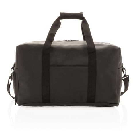 Schicke PU Wochenendtasche schwarz bedrucken, Art.-Nr. P707.061 Schicke PU Wochenendtasche schwarz bedrucken, Art.-Nr. P707.061