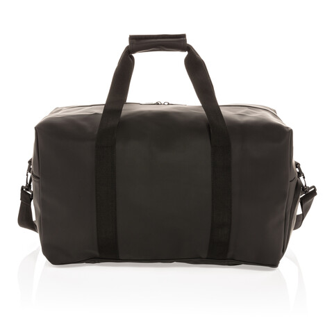 Schicke PU Wochenendtasche schwarz bedrucken, Art.-Nr. P707.061 Schicke PU Wochenendtasche schwarz bedrucken, Art.-Nr. P707.061