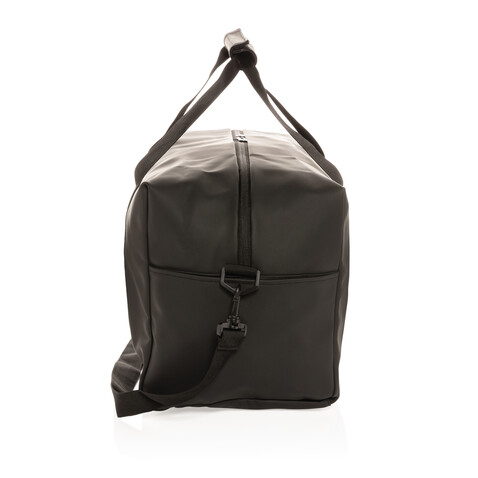 Schicke PU Wochenendtasche schwarz bedrucken, Art.-Nr. P707.061 Schicke PU Wochenendtasche schwarz bedrucken, Art.-Nr. P707.061