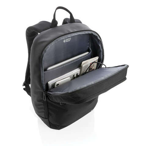 Swiss Peak Rucksack mit UV-Sterilisations-Tasche schwarz bedrucken, Art.-Nr. P762.551 Swiss Peak Rucksack mit UV-Sterilisations-Tasche schwarz bedrucken, Art.-Nr. P762.551