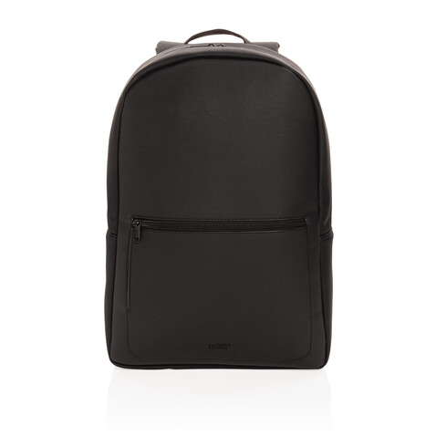 Swiss Peak Deluxe PU Laptop-Rucksack, PVC-frei schwarz bedrucken, Art.-Nr. P762.561 Swiss Peak Deluxe PU Laptop-Rucksack, PVC-frei schwarz bedrucken, Art.-Nr. P762.561