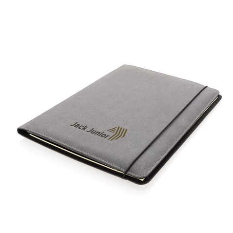 A4 Portfolio aus PU grau bedrucken, Art.-Nr. P774.192 A4 Portfolio aus PU grau bedrucken, Art.-Nr. P774.192