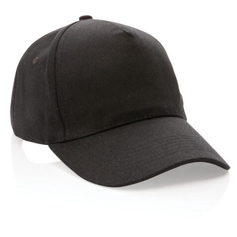 Impact 5 Panel Kappe aus 280gr rCotton mit AWARE™ Tracer schwarz bedrucken, Art.-Nr. P453.311 Impact 5 Panel Kappe aus 280gr rCotton mit AWARE™ Tracer schwarz bedrucken, Art.-Nr. P453.311