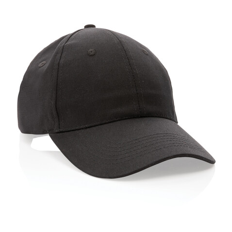 Impact 6 Panel Kappe aus 190gr rCotton mit AWARE™ Tracer schwarz bedrucken, Art.-Nr. P453.321 Impact 6 Panel Kappe aus 190gr rCotton mit AWARE™ Tracer schwarz bedrucken, Art.-Nr. P453.321