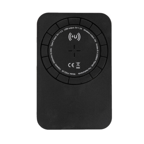 Magnetische 5.000 mAh Wireless Powerbank schwarz bedrucken, Art.-Nr. P322.281 Magnetische 5.000 mAh Wireless Powerbank schwarz bedrucken, Art.-Nr. P322.281