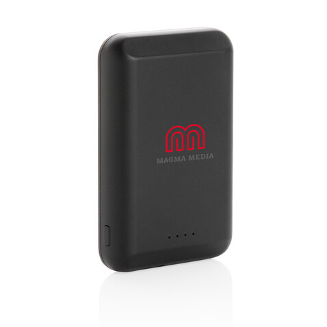 Magnetische 5.000 mAh Wireless Powerbank schwarz bedrucken, Art.-Nr. P322.281 Magnetische 5.000 mAh Wireless Powerbank schwarz bedrucken, Art.-Nr. P322.281