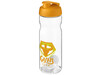 H2O Active® Base 650 ml Shakerflasche, orange, transparent bedrucken, Art.-Nr. 21070631