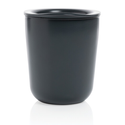 Antimikrobieller Kaffeebecher im klassischen Design grau bedrucken, Art.-Nr. P432.092 Antimikrobieller Kaffeebecher im klassischen Design grau bedrucken, Art.-Nr. P432.092