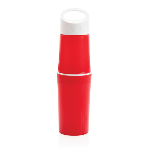 BE O Bottle, Wasserflasche Made In EU rot bedrucken, Art.-Nr. P433.124 BE O Bottle, Wasserflasche Made In EU rot bedrucken, Art.-Nr. P433.124