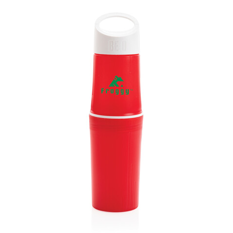BE O Bottle, Wasserflasche Made In EU rot bedrucken, Art.-Nr. P433.124 BE O Bottle, Wasserflasche Made In EU rot bedrucken, Art.-Nr. P433.124