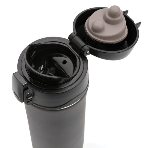 Metallic Easy-Lock Vakuum-Becher schwarz bedrucken, Art.-Nr. P432.761 Metallic Easy-Lock Vakuum-Becher schwarz bedrucken, Art.-Nr. P432.761