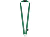Adam Schlüsselband aus recyceltem PET Kunststoff mit zwei Haken, grün bedrucken, Art.-Nr. 10251861