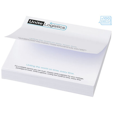Sticky-Mate® Haftnotizen 100 x 100 mm, weiss bedrucken, Art.-Nr. 21095001
