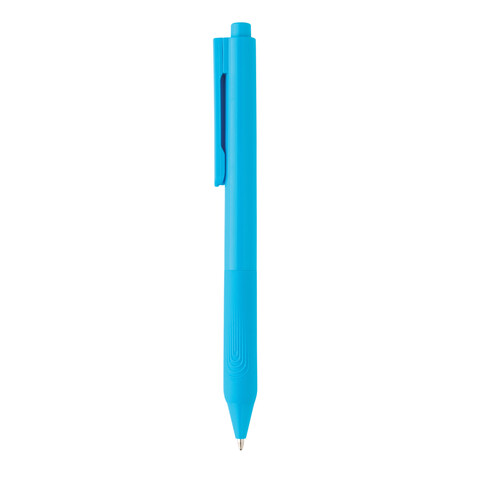 X9 Solid-Stift mit Silikongriff hellblau bedrucken, Art.-Nr. P610.825 X9 Solid-Stift mit Silikongriff hellblau bedrucken, Art.-Nr. P610.825
