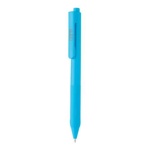 X9 Solid-Stift mit Silikongriff hellblau bedrucken, Art.-Nr. P610.825 X9 Solid-Stift mit Silikongriff hellblau bedrucken, Art.-Nr. P610.825