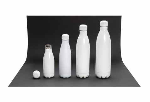 Solid Color Vakuum Stainless-Steel Flasche 1L weiß bedrucken, Art.-Nr. P436.913