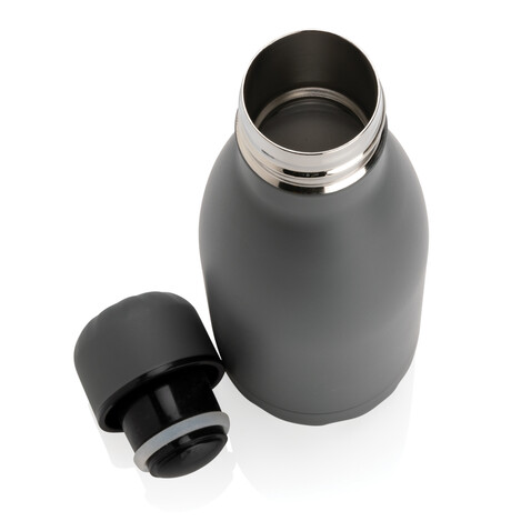 Solid Color Vakuum Stainless-Steel Flasche 260ml grau bedrucken, Art.-Nr. P436.962 Solid Color Vakuum Stainless-Steel Flasche 260ml grau bedrucken, Art.-Nr. P436.962