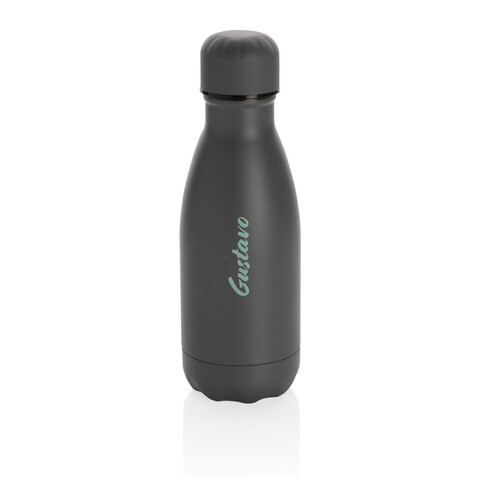 Solid Color Vakuum Stainless-Steel Flasche 260ml grau bedrucken, Art.-Nr. P436.962 Solid Color Vakuum Stainless-Steel Flasche 260ml grau bedrucken, Art.-Nr. P436.962