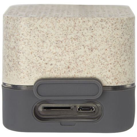 Aira Bluetooth®-Lautsprecher aus Weizenstroh, beige bedrucken, Art.-Nr. 12413902 Aira Bluetooth®-Lautsprecher aus Weizenstroh, beige bedrucken, Art.-Nr. 12413902