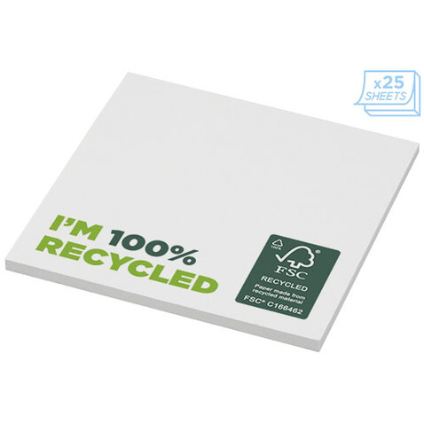 Sticky-Mate® recycelte Haftnotizen 75 x 75 mm, weiss bedrucken, Art.-Nr. 21286011 Sticky-Mate® recycelte Haftnotizen 75 x 75 mm, weiss bedrucken, Art.-Nr. 21286011