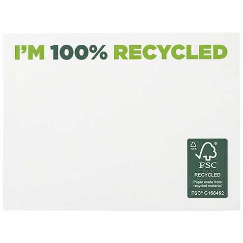 Sticky-Mate® recycelte Haftnotizen 100 x 75 mm, weiss bedrucken, Art.-Nr. 21287011 Sticky-Mate® recycelte Haftnotizen 100 x 75 mm, weiss bedrucken, Art.-Nr. 21287011