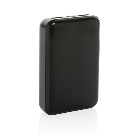 10.000 mAh Powerbank aus RCS Standard recyceltem Kunststoff schwarz bedrucken, Art.-Nr. P322.661 10.000 mAh Powerbank aus RCS Standard recyceltem Kunststoff schwarz bedrucken, Art.-Nr. P322.661