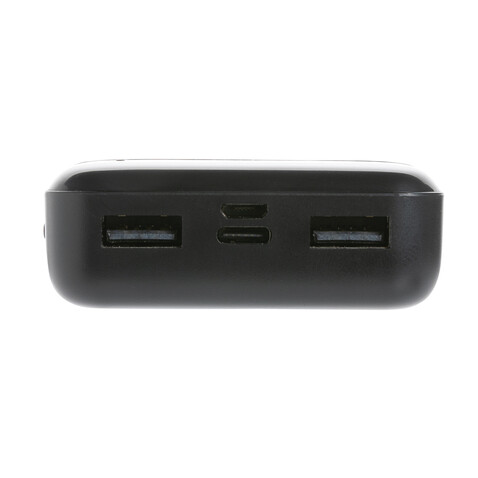 10.000 mAh Powerbank aus RCS Standard recyceltem Kunststoff schwarz bedrucken, Art.-Nr. P322.661 10.000 mAh Powerbank aus RCS Standard recyceltem Kunststoff schwarz bedrucken, Art.-Nr. P322.661