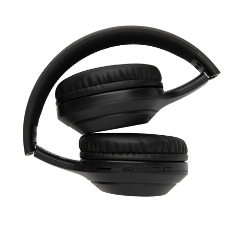 Kopfhörer aus RCS Standard recyceltem Kunststoff schwarz bedrucken, Art.-Nr. P329.661 Kopfhörer aus RCS Standard recyceltem Kunststoff schwarz bedrucken, Art.-Nr. P329.661
