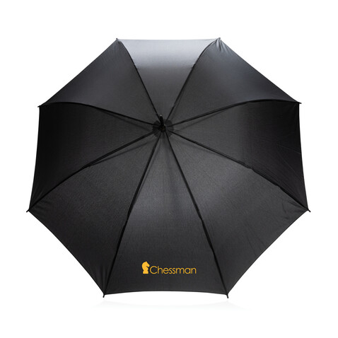 23" Impact AWARE™ RPET 190T Automatic-Open Schirm schwarz bedrucken, Art.-Nr. P850.641