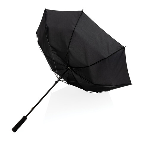 23" Impact AWARE™ RPET 190T Stormproof-Schirm schwarz bedrucken, Art.-Nr. P850.621