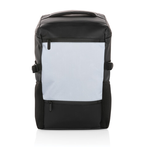 PU-Easy-Access High-Visibility 15.6" Laptop-Rucksack schwarz bedrucken, Art.-Nr. P762.721 PU-Easy-Access High-Visibility 15.6" Laptop-Rucksack schwarz bedrucken, Art.-Nr. P762.721