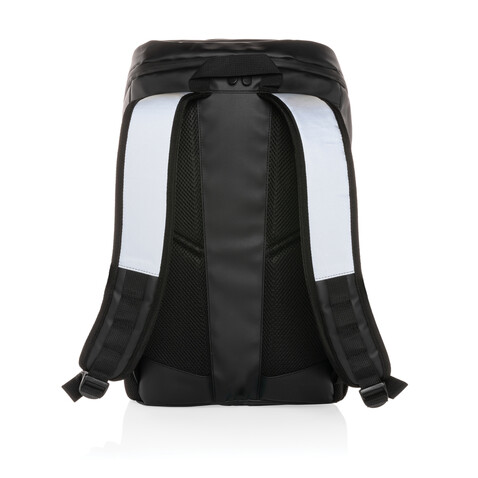 PU-Easy-Access High-Visibility 15.6" Laptop-Rucksack schwarz bedrucken, Art.-Nr. P762.721 PU-Easy-Access High-Visibility 15.6" Laptop-Rucksack schwarz bedrucken, Art.-Nr. P762.721