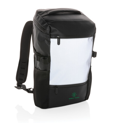 PU-Easy-Access High-Visibility 15.6" Laptop-Rucksack schwarz bedrucken, Art.-Nr. P762.721 PU-Easy-Access High-Visibility 15.6" Laptop-Rucksack schwarz bedrucken, Art.-Nr. P762.721
