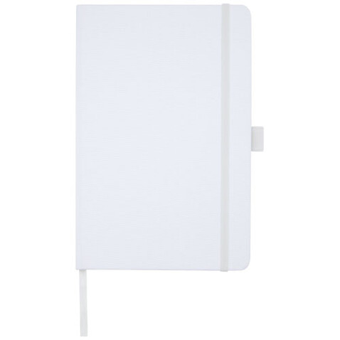 Honua A5 Notizbuch aus recyceltem Papier mit Cover aus recyceltem PET, weiss bedrucken, Art.-Nr. 10776301 Honua A5 Notizbuch aus recyceltem Papier mit Cover aus recyceltem PET, weiss bedrucken, Art.-Nr. 10776301