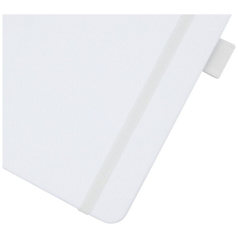 Honua A5 Notizbuch aus recyceltem Papier mit Cover aus recyceltem PET, weiss bedrucken, Art.-Nr. 10776301 Honua A5 Notizbuch aus recyceltem Papier mit Cover aus recyceltem PET, weiss bedrucken, Art.-Nr. 10776301