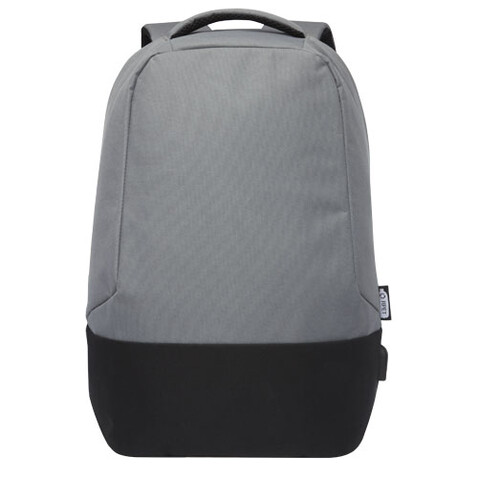 Cover Diebstahlsicherer GRS RPET Rucksack 18L, grau bedrucken, Art.-Nr. 12051082 Cover Diebstahlsicherer GRS RPET Rucksack 18L, grau bedrucken, Art.-Nr. 12051082