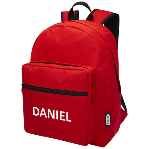Retrend RPET-Rucksack 16L, rot bedrucken, Art.-Nr. 12053221 Retrend RPET-Rucksack 16L, rot bedrucken, Art.-Nr. 12053221
