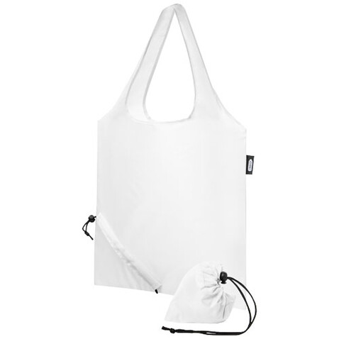Sabia faltbare RPET Tragetasche 7L, weiss bedrucken, Art.-Nr. 12054101 Sabia faltbare RPET Tragetasche 7L, weiss bedrucken, Art.-Nr. 12054101