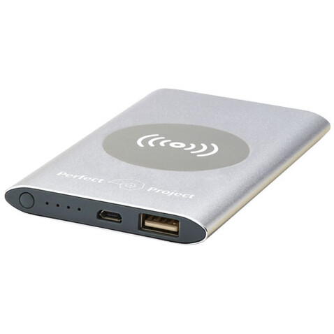 Juice 4000 mAh kabellose Powerbank, silber bedrucken, Art.-Nr. 12417281 Juice 4000 mAh kabellose Powerbank, silber bedrucken, Art.-Nr. 12417281
