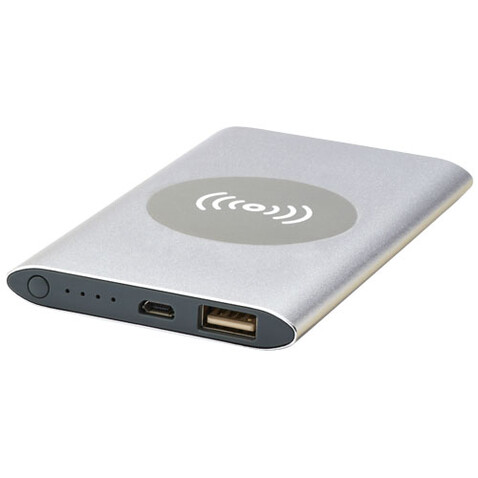 Juice 4000 mAh kabellose Powerbank, silber bedrucken, Art.-Nr. 12417281 Juice 4000 mAh kabellose Powerbank, silber bedrucken, Art.-Nr. 12417281