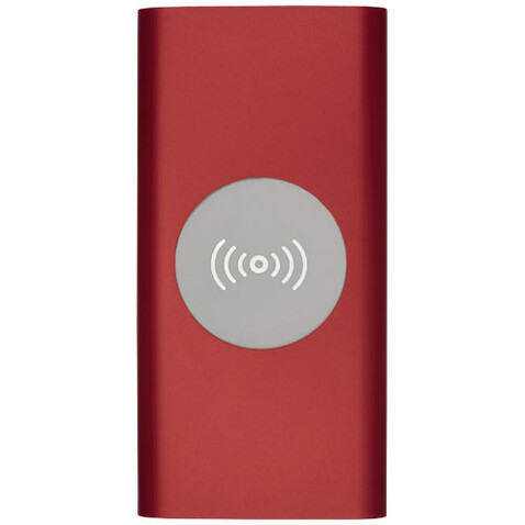 Juice 8000 mAh kabellose Powerbank, rot bedrucken, Art.-Nr. 12417321 Juice 8000 mAh kabellose Powerbank, rot bedrucken, Art.-Nr. 12417321