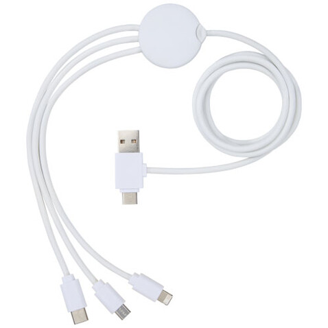Pure 5-in-1-Ladekabel, antimikrobiell, weiss bedrucken, Art.-Nr. 12418401 Pure 5-in-1-Ladekabel, antimikrobiell, weiss bedrucken, Art.-Nr. 12418401