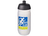 HydroFlex™ Clear 500 ml Sportflasche, schwarz, klar mattiert bedrucken, Art.-Nr. 21044090