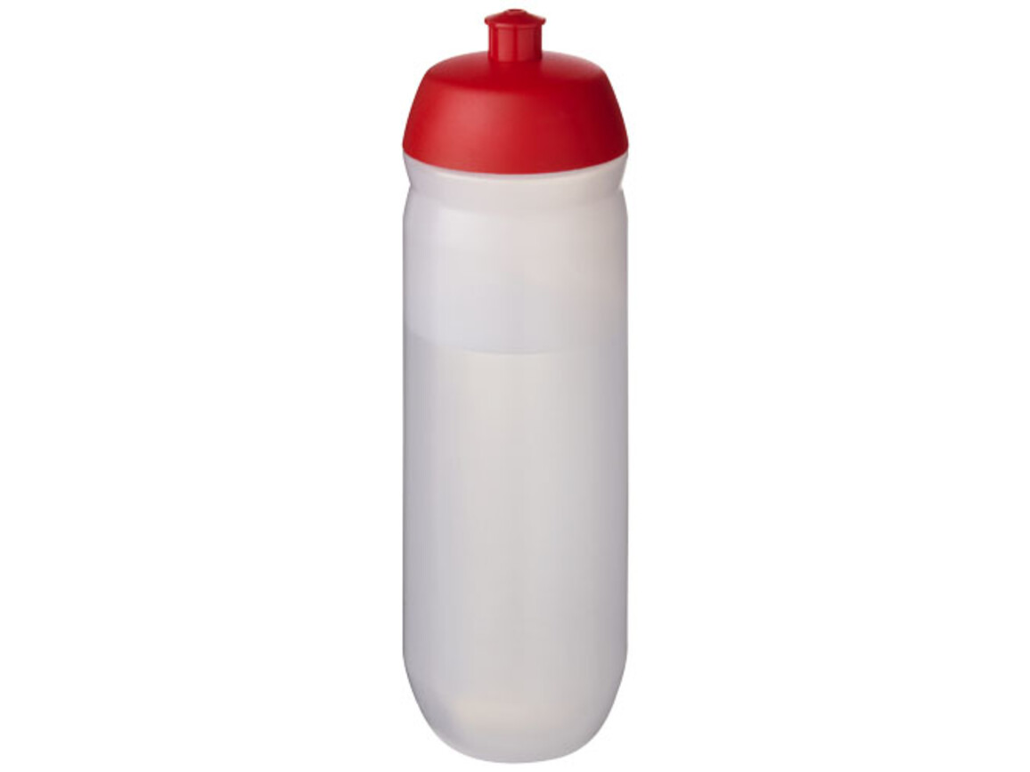 HydroFlex™ Clear 750 ml Sportflasche, rot, klar mattiert bedrucken, Art.-Nr. 21044221