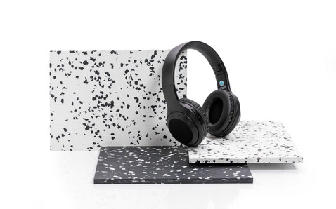 Kopfhörer aus RCS Standard recyceltem Kunststoff schwarz bedrucken, Art.-Nr. P329.661 Kopfhörer aus RCS Standard recyceltem Kunststoff schwarz bedrucken, Art.-Nr. P329.661