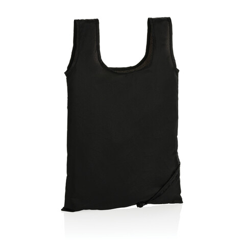 Impact AWARE™ RPET 190T faltbarer Shopper schwarz bedrucken, Art.-Nr. P762.671