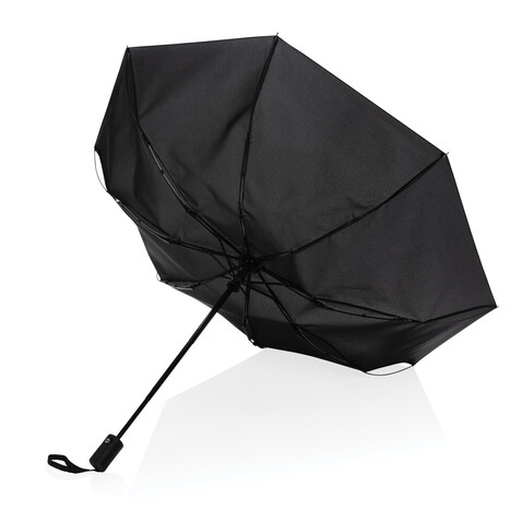 21" Impact AWARE™ RPET 190T Mini-Schirm automatic open/close schwarz bedrucken, Art.-Nr. P850.601