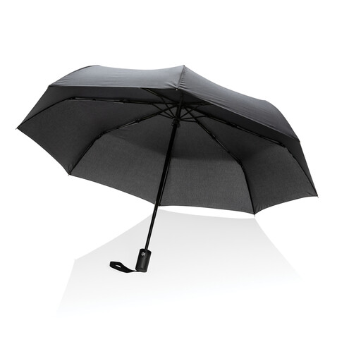 21" Impact AWARE™ RPET 190T Mini-Schirm automatic open/close schwarz bedrucken, Art.-Nr. P850.601