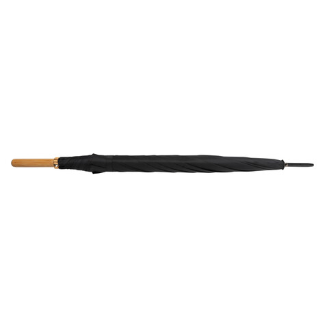 27" Impact AWARE™ RPET 190T Auto-Open Bambus-Schirm schwarz bedrucken, Art.-Nr. P850.661 27" Impact AWARE™ RPET 190T Auto-Open Bambus-Schirm schwarz bedrucken, Art.-Nr. P850.661